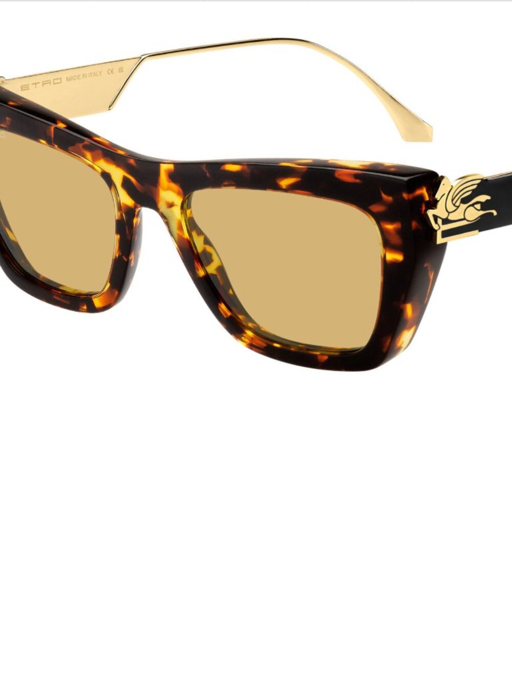 Etro Bold Pegaso - Havana brown Tortoiseshell Cat-eye with Case -Retail is $500+